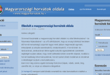 Magyarországi horvátok oldala - képernyőkép